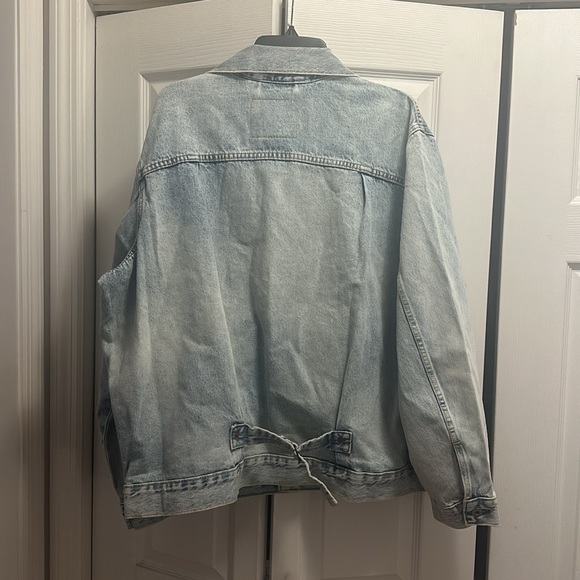 Unique Levi’s Denim Jacket Light Blue Size X-Large XL - Picture 4 of 5